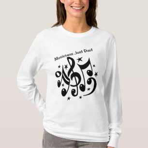 Musiker-gerade Duo-Damen-T - Shirt