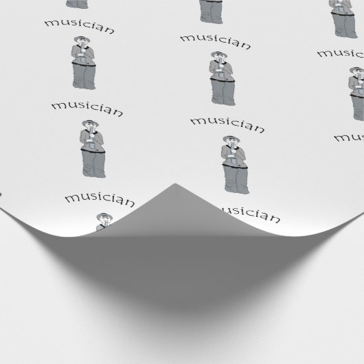 musiker geschenkpapier (Ecke)