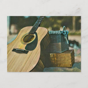 Musiker Gitarrenliebhaber Geschenk Postkarte