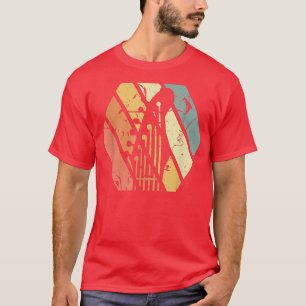 Musiker Gitarrenliebhaber Gitarrist Retro Sonnenun T-Shirt