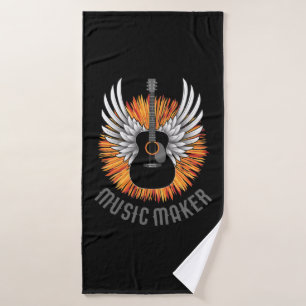 Musiker (Gitarrenspieler) Badehandtuch