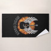 Musiker (Gitarrenspieler) Badehandtuch (Badehandtuch)