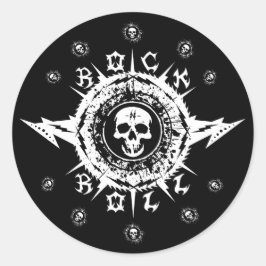 Musiker Gitarrist Instrument Case Rock Band Cool Runder Aufkleber