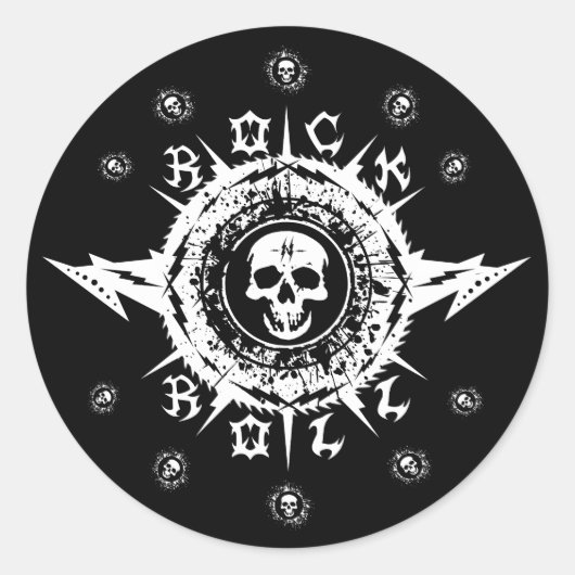 Musiker Gitarrist Instrument Case Rock Band Cool Runder Aufkleber (Vorderseite)