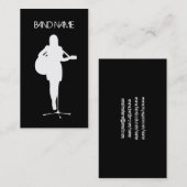 Musiker-Gitarrist-Sänger-Band-Künstler-Frau Visitenkarte (Vorne/Hinten)