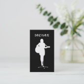 Musiker-Gitarrist-Sänger-Band-Künstler-Frau Visitenkarte (Stehend Vorderseite)