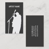 Musiker-Gitarrist-Sänger-Band-Künstler-Werbung Visitenkarte (Vorne/Hinten)
