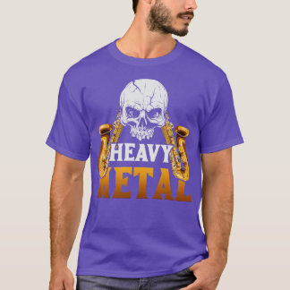 Musiker Heavy Metal Saxophon T-Shirt