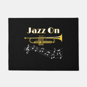 Musiker Jazz über Trumpet-Player Fußmatte