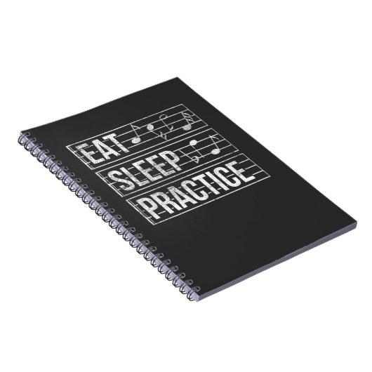 Musiker Karaoke Eat Sleep Übung Musik Lover Notizblock (Rechte Seite)