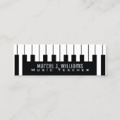 Musiker Keyboard / Piano-Keys Musiklehrer Mini Visitenkarte (Vorderseite)