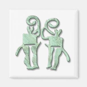 Musiker, Kupfer Magnet