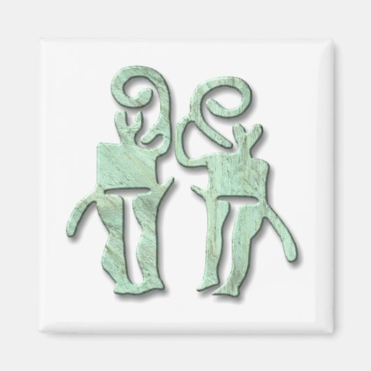 Musiker, Kupfer Magnet (Vorne)