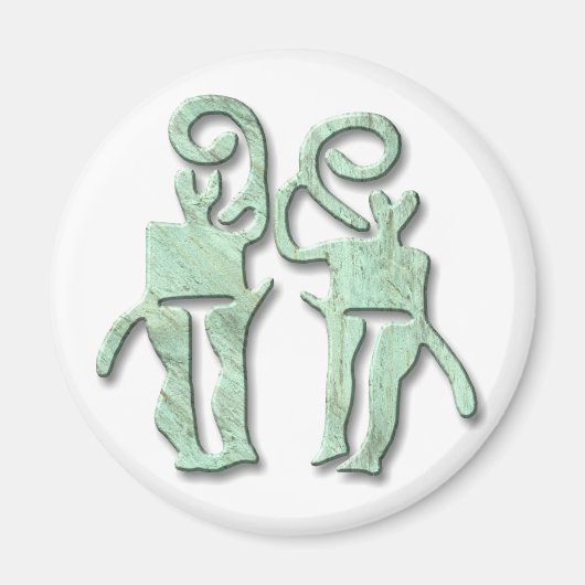 Musiker, Kupfer Magnet (Vorne)