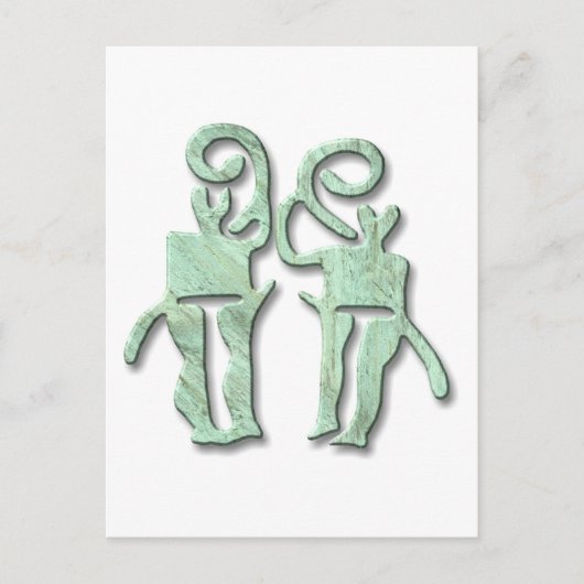 Musiker, Kupfer Postkarte (Vorderseite)