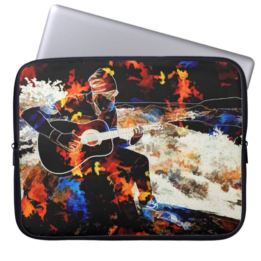 Musiker Laptopschutzhülle (Vorderseite)