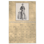 Musiker Lithographie - Vintage MusikLithographie  Kalender (Mär 2027)