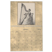 Musiker Lithographie - Vintage MusikLithographie Kalender (Jan 2026)