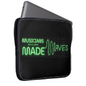 Musiker Made Waves 15" Laptop-Sieb Laptopschutzhülle (Vorne Rechts)