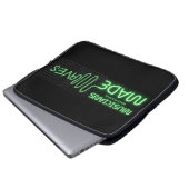 Musiker Made Waves 15" Laptop-Sieb Laptopschutzhülle (Vorne Knopf)