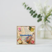 Musiker mit Dozentin Degree Premium Quadratische Visitenkarte (Stehend Vorderseite)