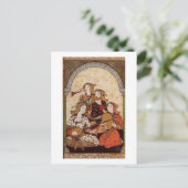 Musiker, mittelalterliche Musik Postkarte (Stehend Vorderseite)