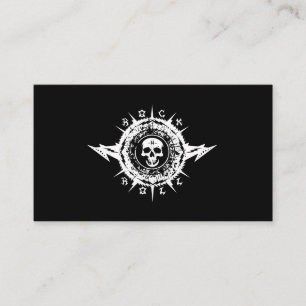 Musiker Musikindustrie Gitarrenunterricht Rockband Visitenkarte