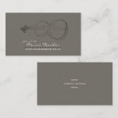 Musiker/Musiklehrer v3 Visitenkarte (Vorne/Hinten)