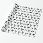Musiker Musiknoten Muster Herz Geschenkpapier (Ungerollt)