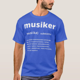 Musiker Noon Definition, Musik Saxophon Piano Ba T-Shirt