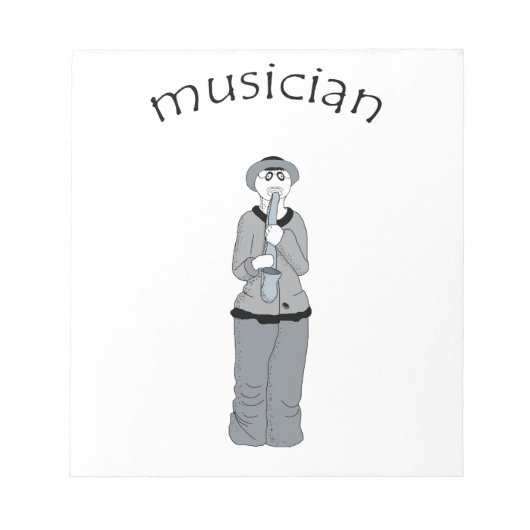 musiker notizblock (Vorderseite)