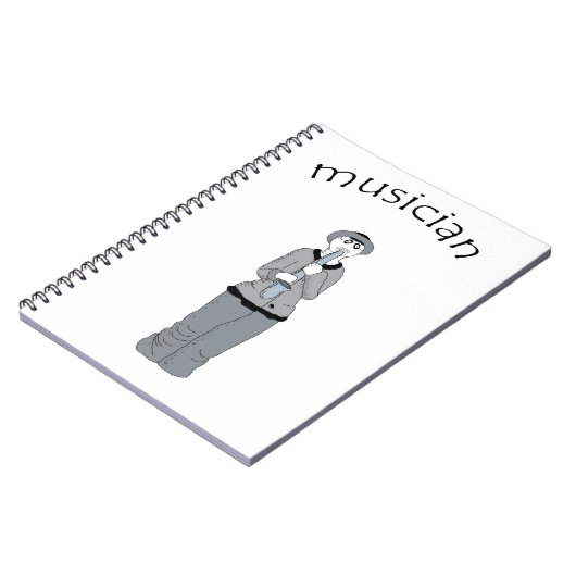 musiker notizblock (Linke Seite)