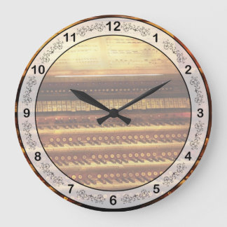 Musiker - Organist - Die Pipe Organ - groß Große Wanduhr