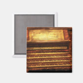 Musiker - Organist - Die Pipe Organ Magnet (Vorderseite/Rückseite)