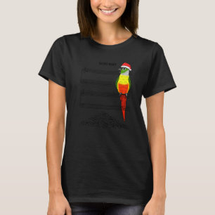 Musiker Papagei I Stille Nacht I Gelb Grün Chee T-Shirt