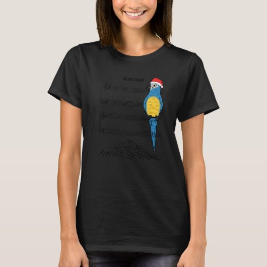 Musiker Parrot I Silent Night I Blue geworfen Mac T-Shirt (Vorderseite)