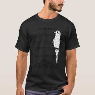 Musiker Parrot I sound of Silence I White Budgie T-Shirt