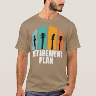 Musiker Pensionsplan elektrisch Acoustic Gitarre R T-Shirt