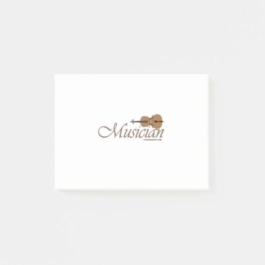Musiker Post-it Klebezettel (Vorderseite)