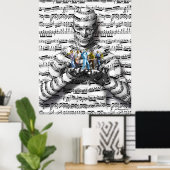 Musiker Poster (Heimbüro)