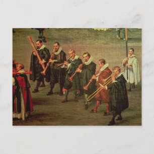 Musiker Postkarte