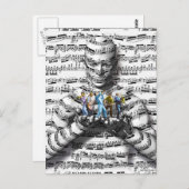 Musiker Postkarte (Vorne/Hinten)