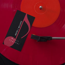 Musiker Prof. blk. Visitenkarte mit musikalischer