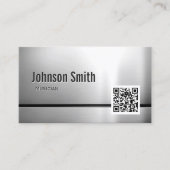 Musiker - QR-Code für Edelstahl Visitenkarte (Vorderseite)