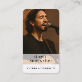 Musiker QR-Code Visitenkarte  (Vorderseite)