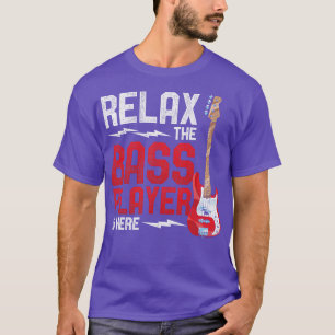 Musiker Retro Bass Player Bassist Bass Gitarrist T-Shirt