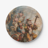 Musiker - Rundpapier-Teller Pappteller (Vorderseite)