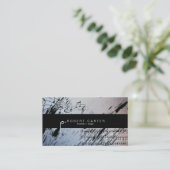 Musiker-Sänger-Musik-Lehrer-Visitenkarte Visitenkarte (Stehend Vorderseite)