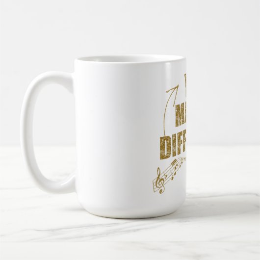 Musiker Sänger Sie einen Unterschied machen Kaffeetasse (Links)