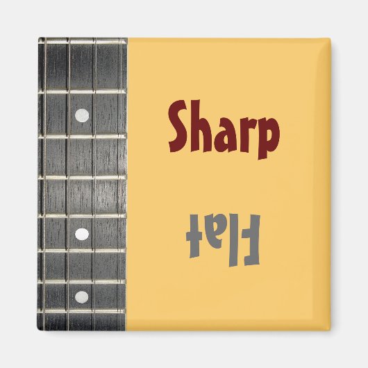 Musiker Sharp Flat Mood Magnet (Vorne)